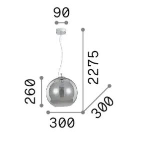 Lustre classique Ideal Lux NEMO SP1 D30 339054