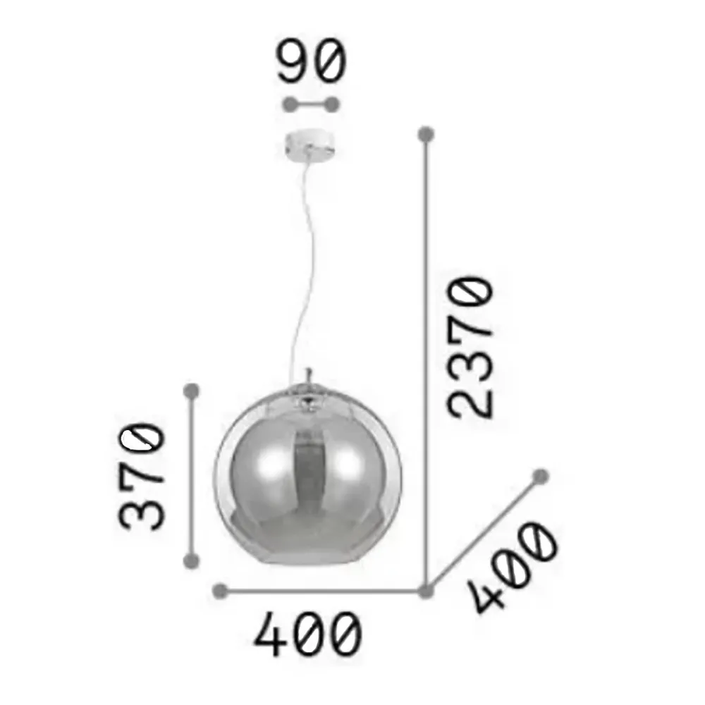 Lampadario classico Ideal Lux NEMO SP1 D40 339061