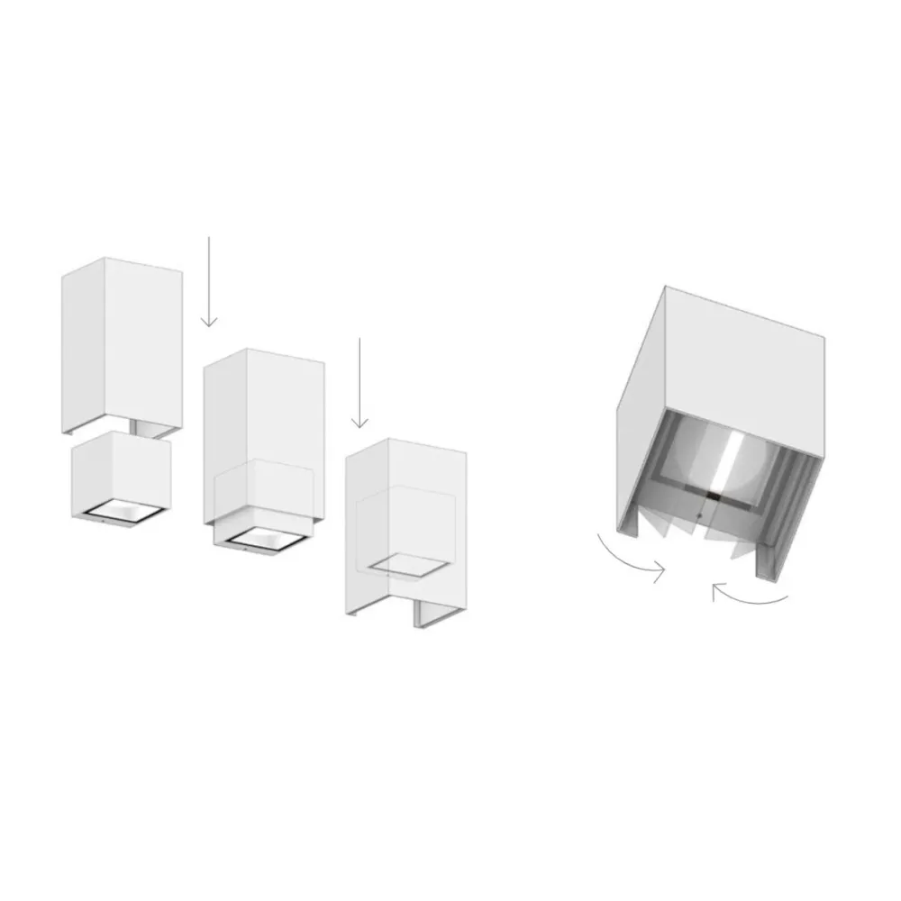Lámpara de pared moderna Top Light SPA PLUS AP GX53 LED IP54
