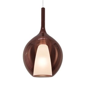 Lámpara de araña clásica Ideal Lux KALIQUE 359663 E27 LED de cristal de borosilicato color cobre