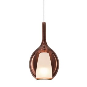 Lampadario classico Ideal Lux KALIQUE 360027 E27 LED vetro borosilicato rame