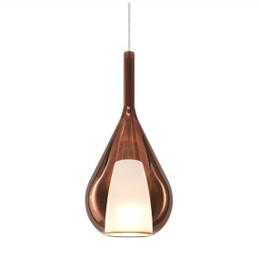 Klassischer Kronleuchter Ideal Lux KALIQUE 360065 E27 LED Borosilikatglas Kupfer