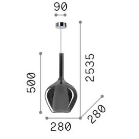 Lustre classique Ideal Lux KALIQUE 359540