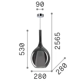 Lampadario moderno Ideal Lux KALIQUE 359694