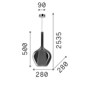 Lustre moderne Ideal Lux KALIQUE 359588