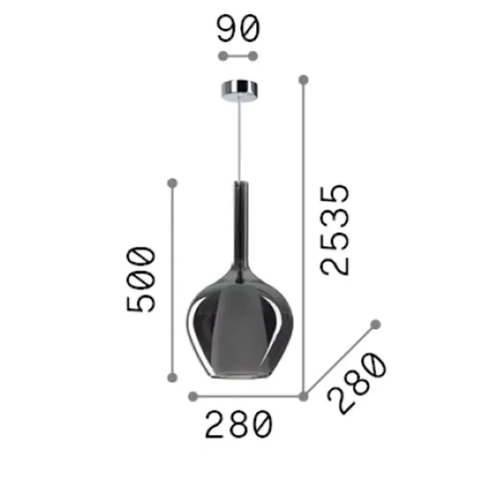 Lustre moderne Ideal Lux KALIQUE 359588
