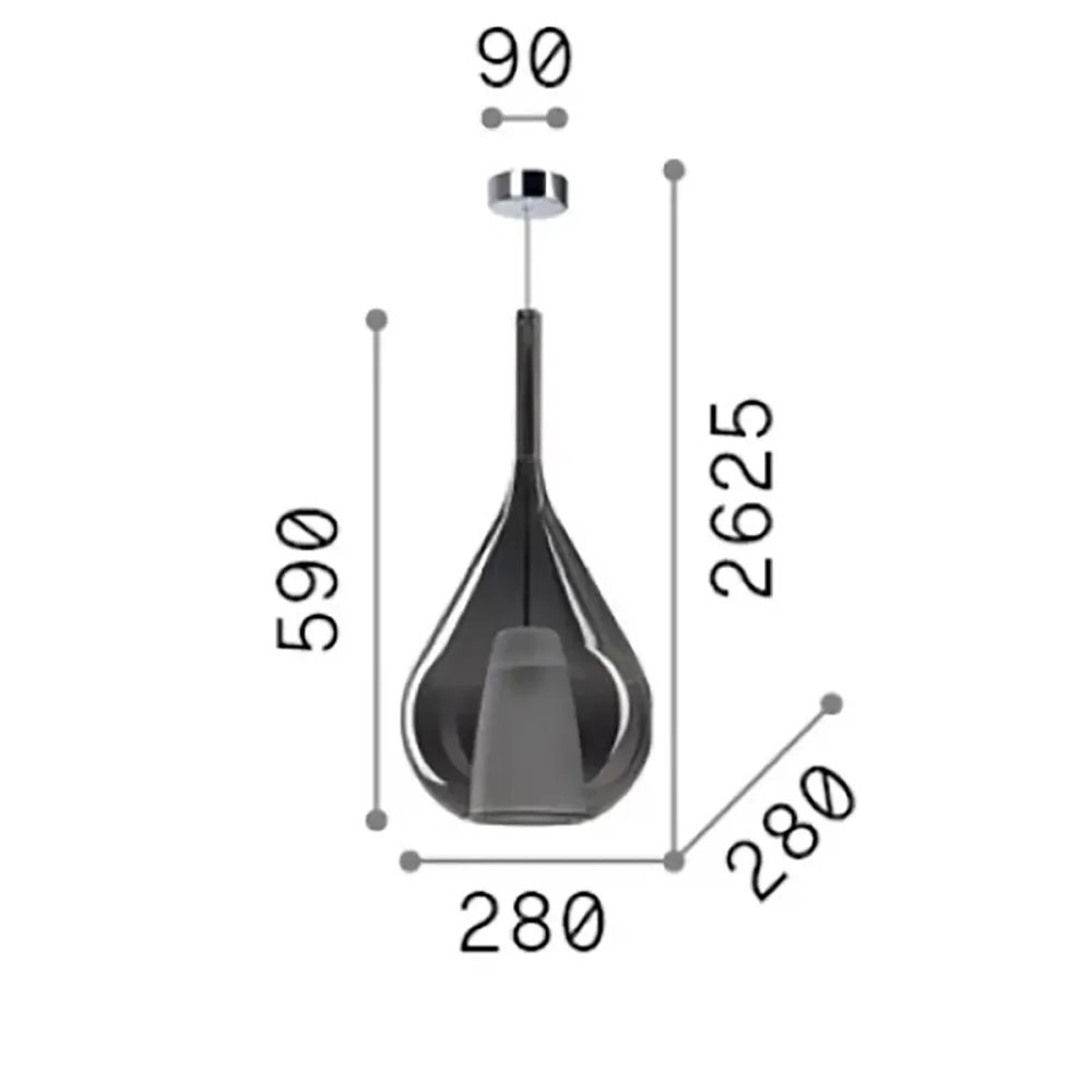 Lampadario moderno Ideal Lux KALIQUE 359816