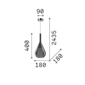 Lustre moderne Ideal Lux KALIQUE 360089