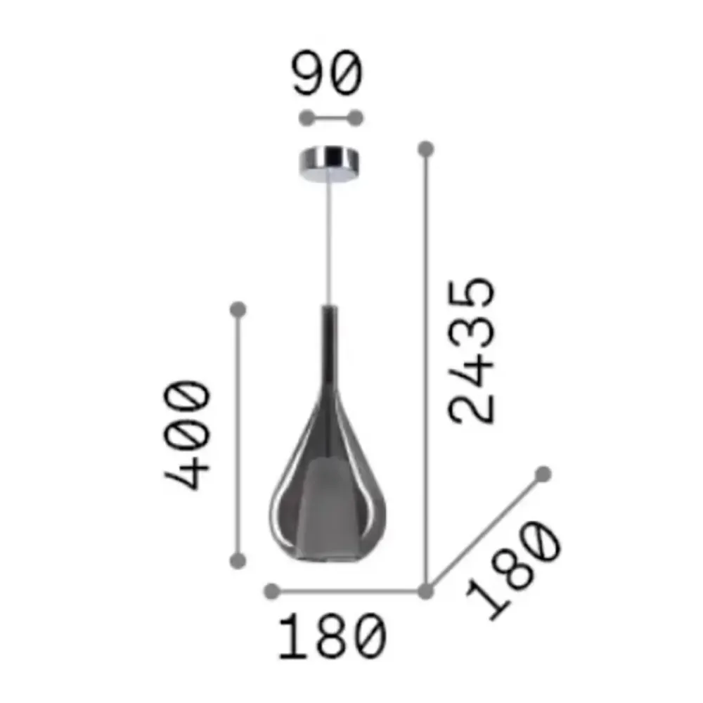 Lampadario Ideal Lux KALIQUE 360058