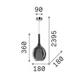 Lámpara de araña Ideal Lux KALIQUE 360003