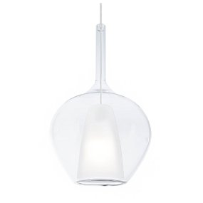 Lustre LED Ideal Lux KALIQUE 359571 E27 en verre borosilicate transparent