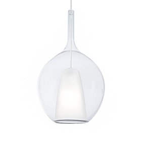 Lampadario Ideal Lux KALIQUE 359670 E27 LED vetro borosilicato trasparente