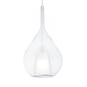 Lustre LED Ideal Lux KALIQUE 359793 E27 en verre borosilicate transparent