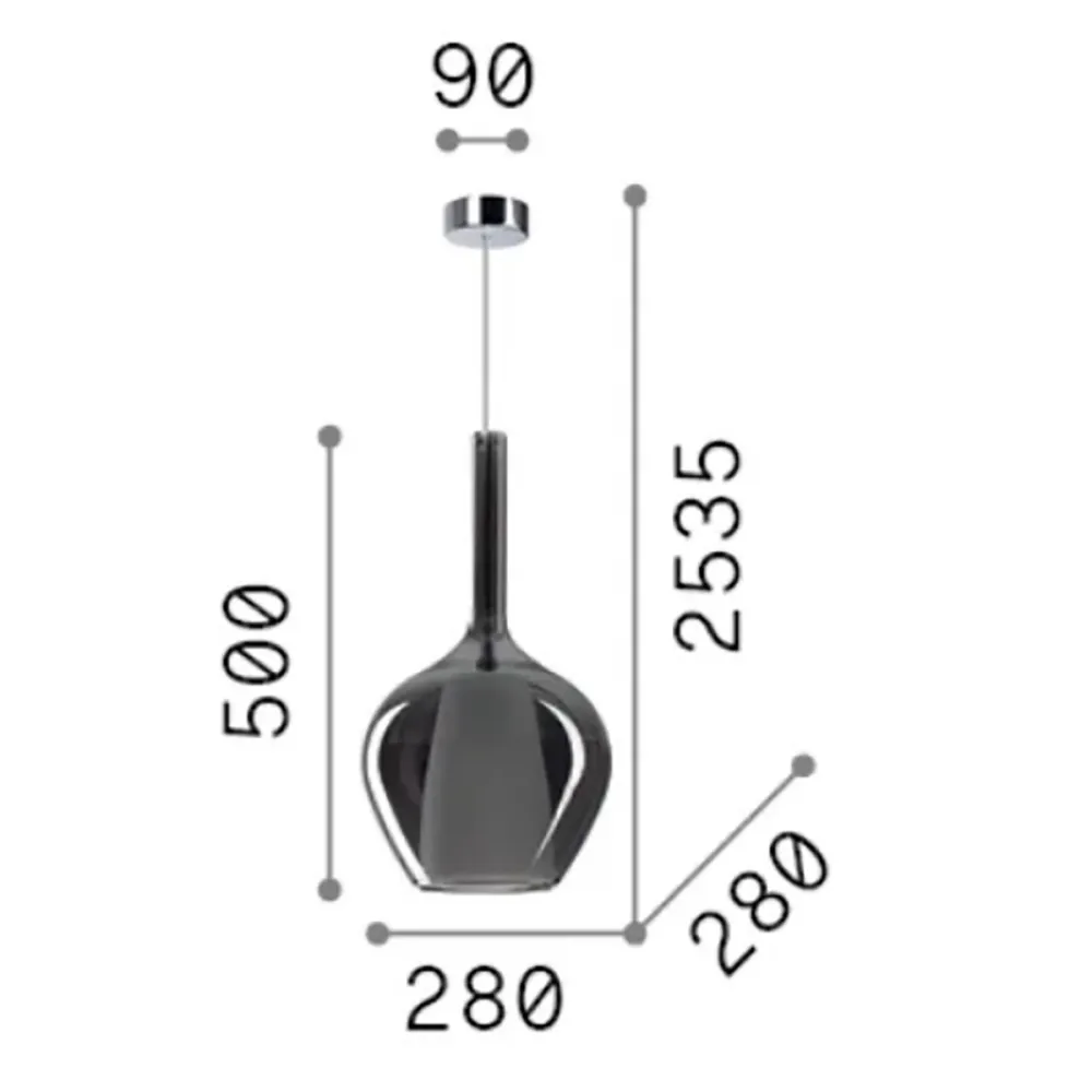 Lámpara de araña Ideal Lux KALIQUE 359571