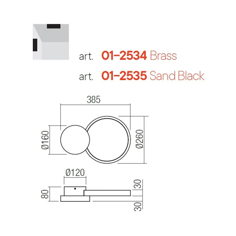 Applique led Redo Group CRONOS 01 2534 2535
