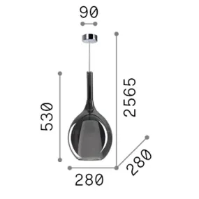 Lámpara de araña Ideal Lux KALIQUE 359670