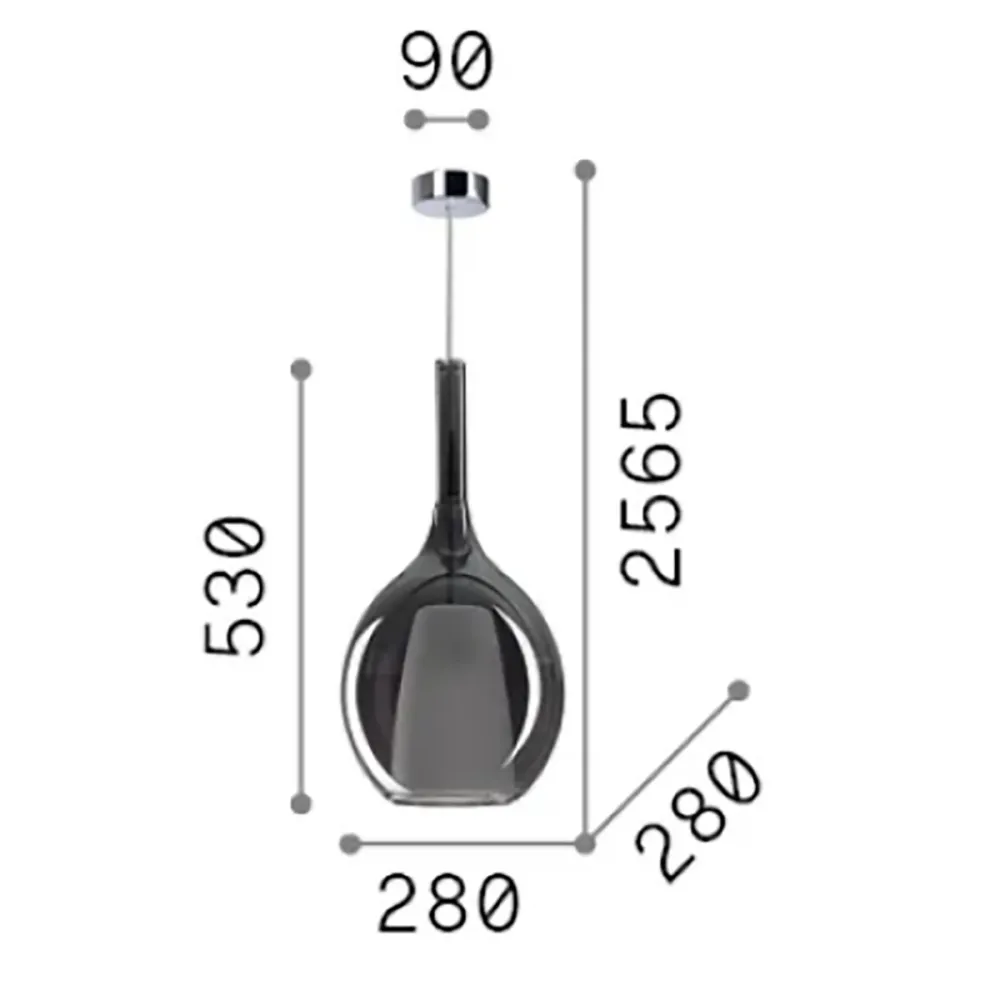 Lámpara de araña Ideal Lux KALIQUE 359670