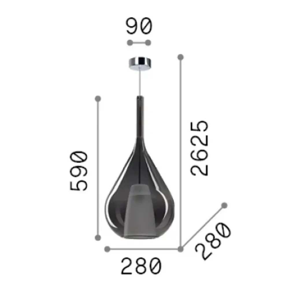Lámpara de araña Ideal Lux KALIQUE 359793