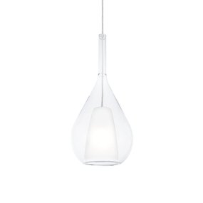 Lampadario Ideal Lux KALIQUE 360072 E27 LED vetro borosilicato trasparente