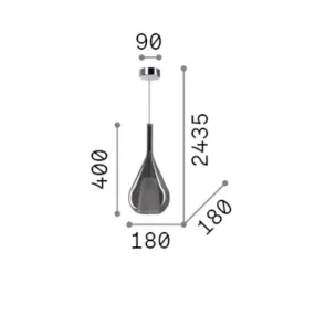 Lámpara de araña Ideal Lux KALIQUE 360072