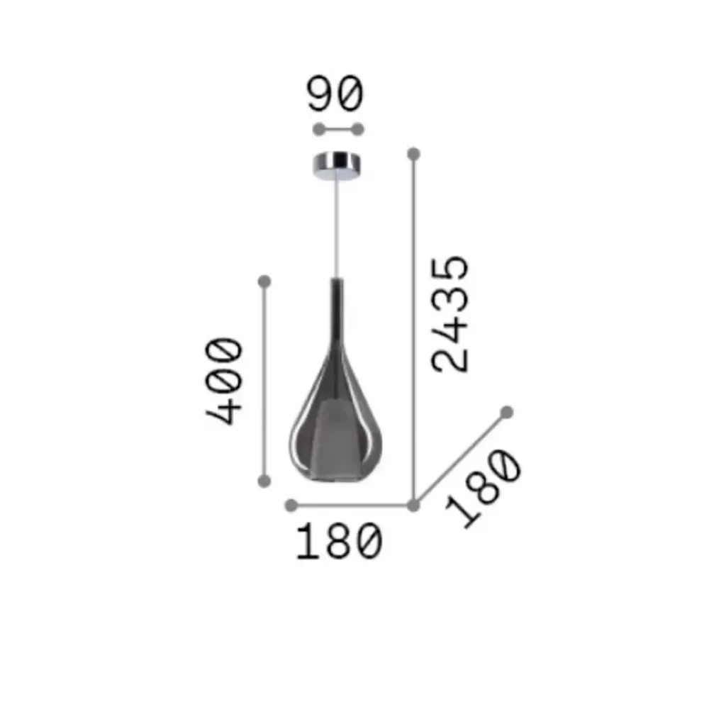 Lampadario Ideal Lux KALIQUE 360072