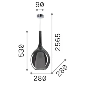 Lampadario Ideal Lux KALIQUE 359618