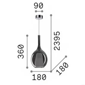 Lampadario Ideal Lux KALIQUE 359984