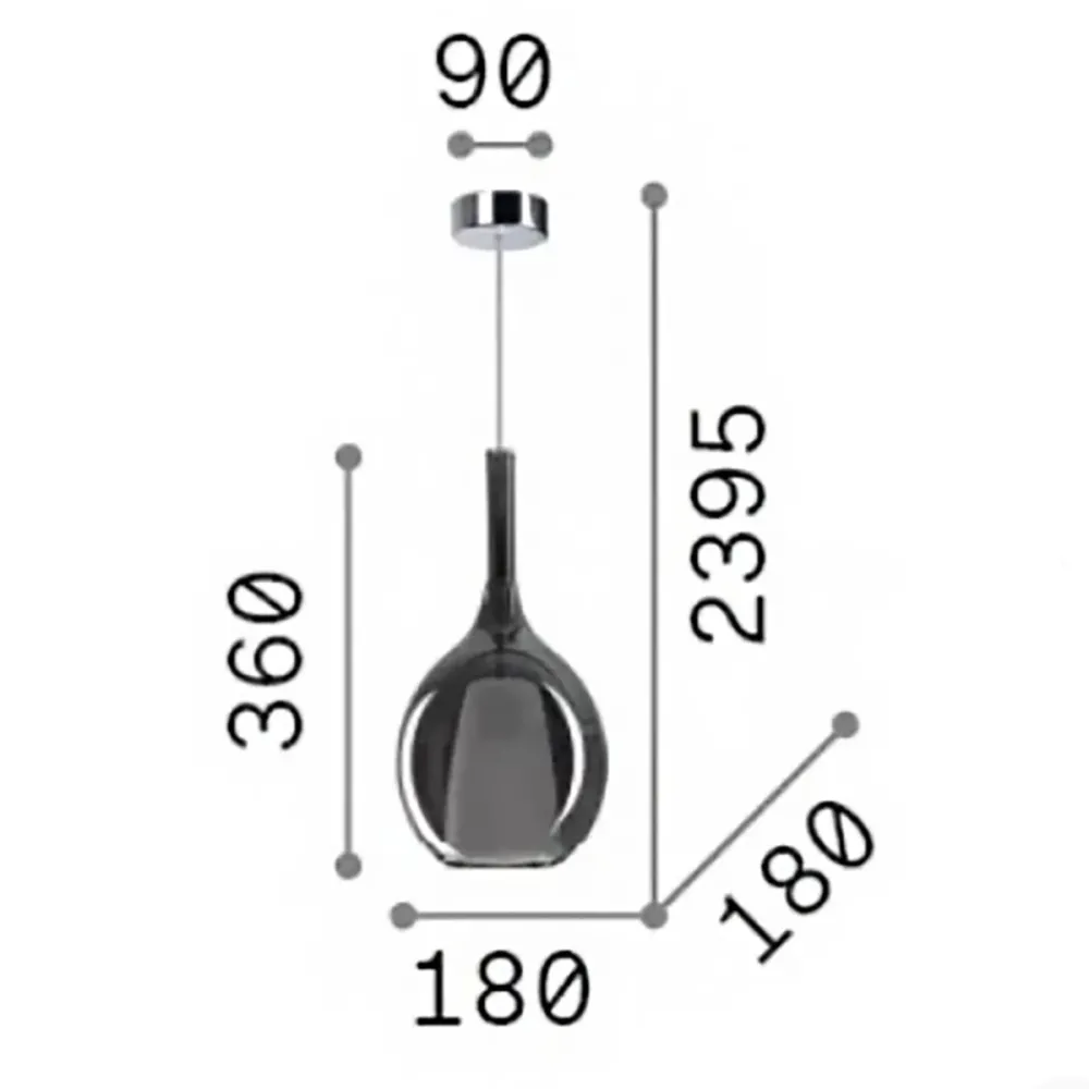 Lampadario Ideal Lux KALIQUE 359984