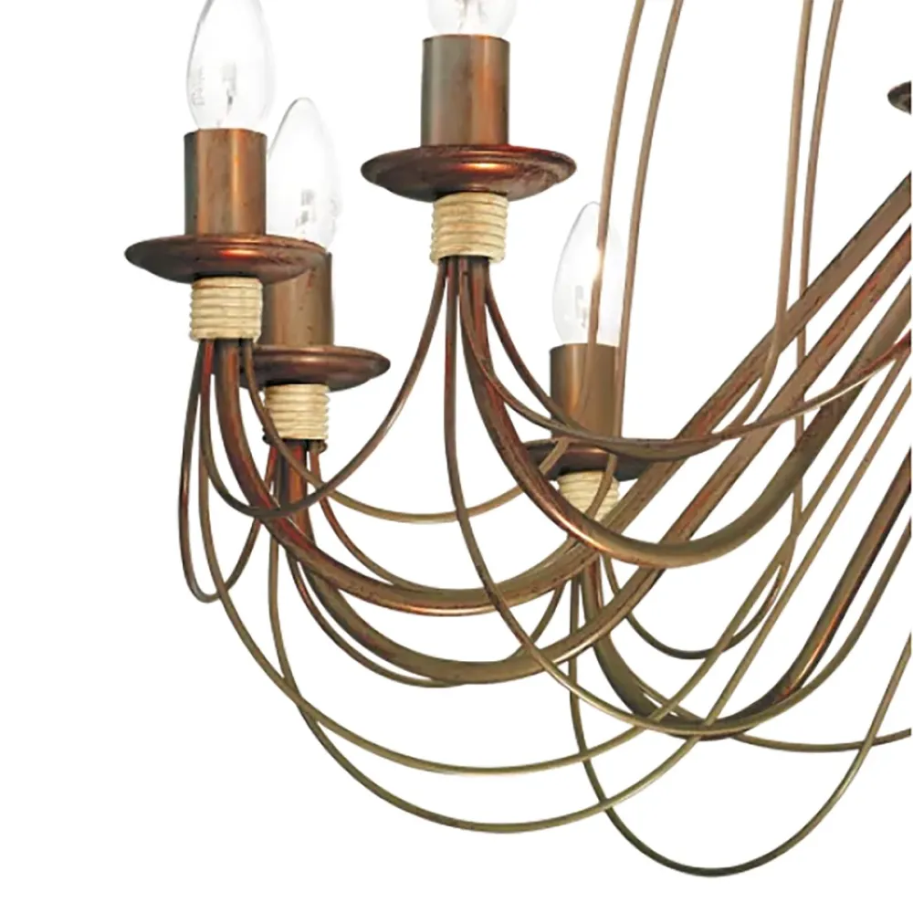 Lámpara de araña clásica Ideal Lux CORTE SP12 097671