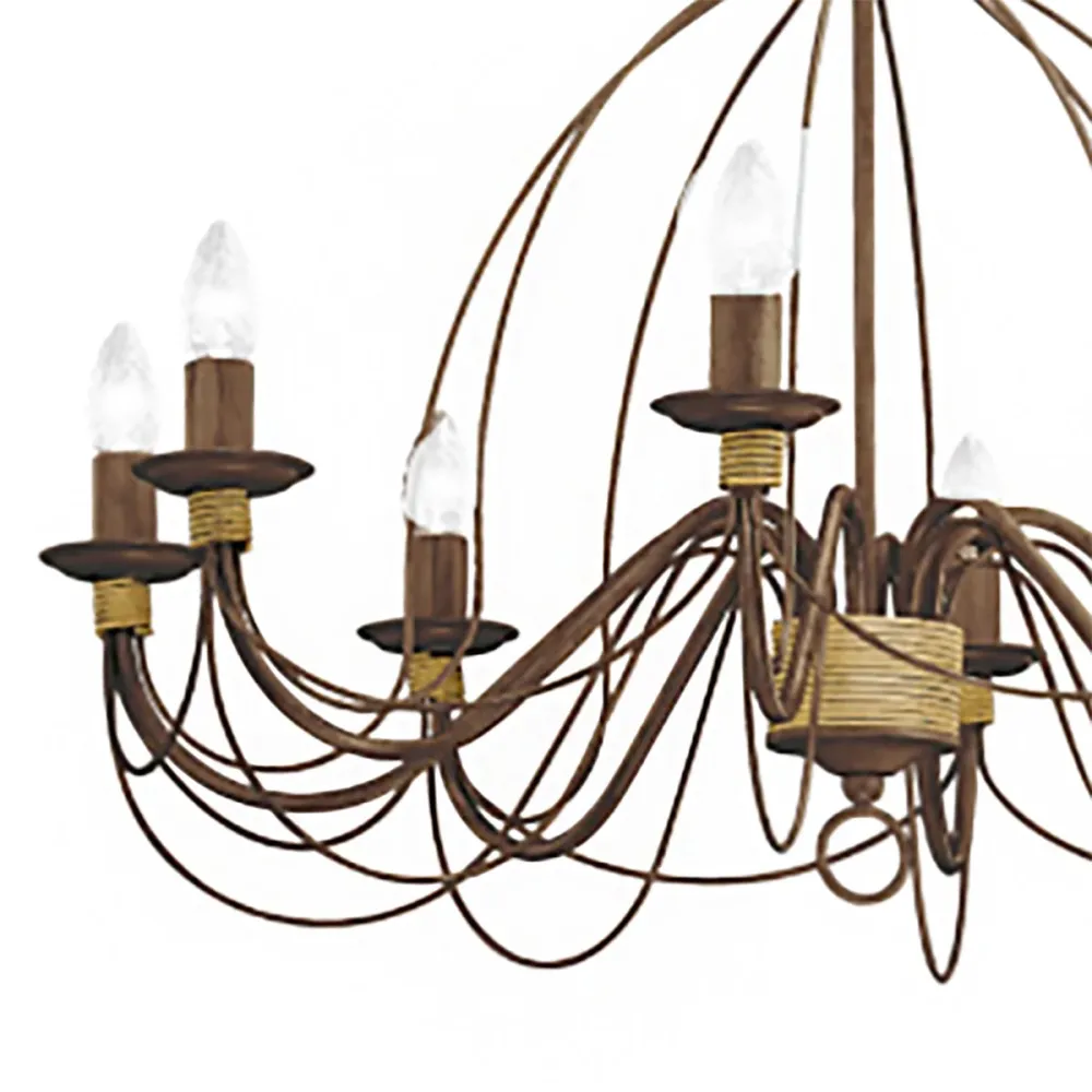 Lampadario classico Ideal Lux CORTE SP8 057194