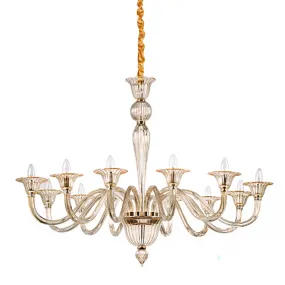 Lustre en verre soufflé Ideal Lux BRIGITTA 199405