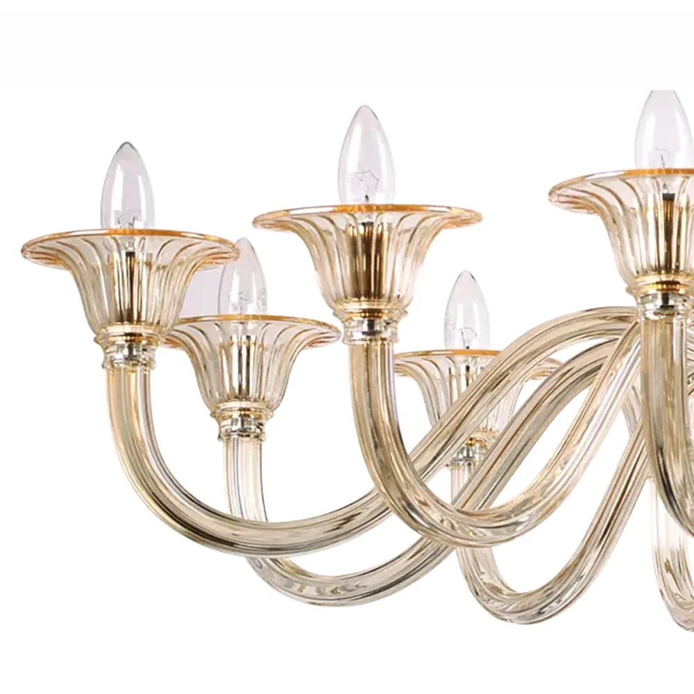 Lámpara de araña de cristal soplado Ideal Lux BRIGITTA 199405