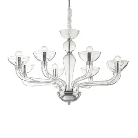 Lampadario vetro soffiato Ideal Lux CASANOVA 044255