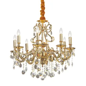 Lampadario cristallo molato Ideal Lux GIOCONDA 060514