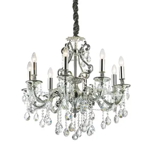 Lampadario cristallo molato Ideal Lux GIOCONDA 044934