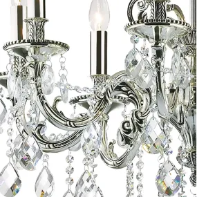 Lampadario cristallo molato Ideal Lux GIOCONDA 044934 E14 LED argento