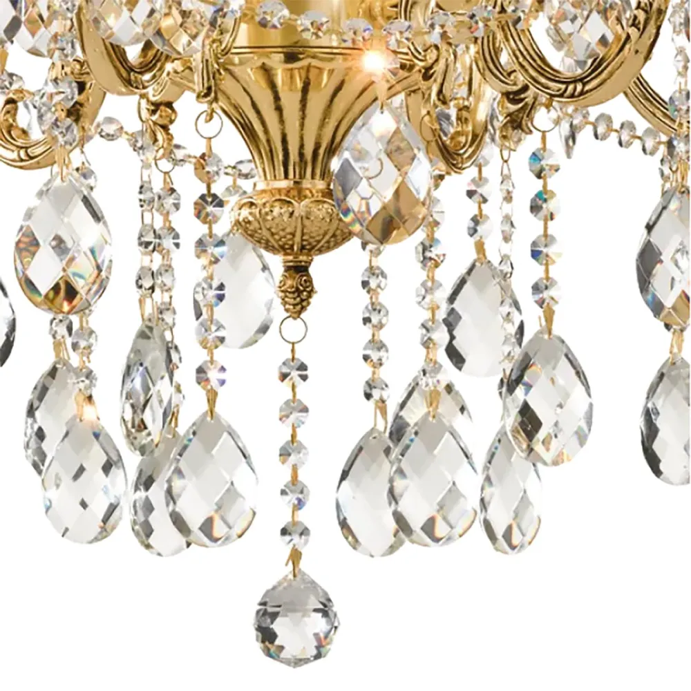 Lampadario cristallo molato Ideal Lux GIOCONDA 060514