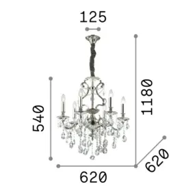 Ideal Lux GIOCONDA SP6 044927 Kristalllüster