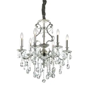 Lámpara de araña de cristal tallado Ideal Lux GIOCONDA SP6 044927