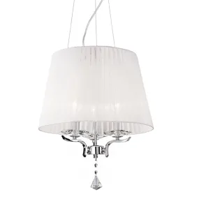 Lampadario Ideal Lux PEGASO 059235 E14 LED bianco cristallo molato
