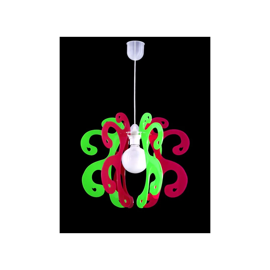 Suspension BA-RICCIOLOSA chambres d'enfants intérieur en métal plexiglas E27