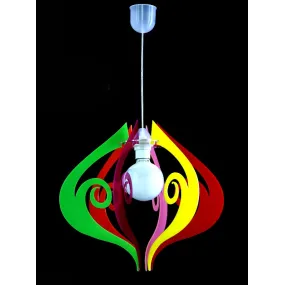 Suspension BA-ALADINO chambres enfants en plexiglas intérieur métal E27