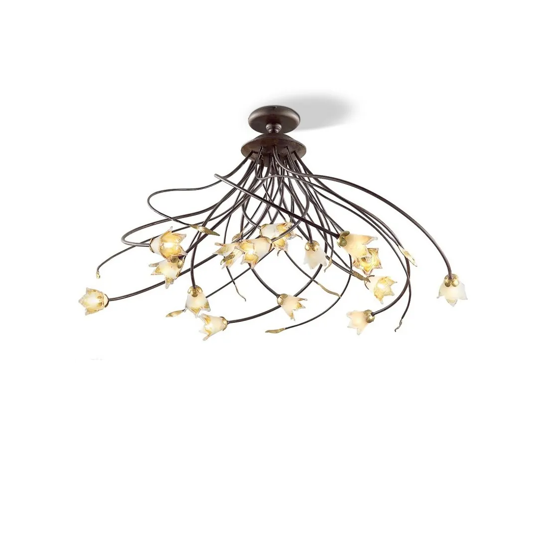 Plafoniera ORCHIDEA 10 luci Flami illuminazione