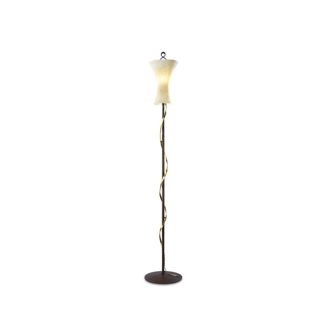 Lampadaire FM-DAPHNE 2088 lampadaire classique verre soufflé intérieur en fer forgé E27