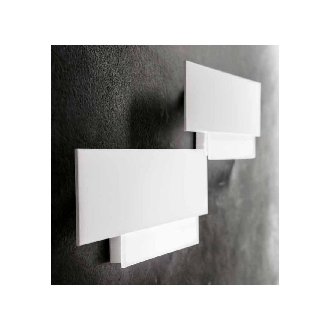 Applique murale LED GE-DOHA 15W 1270LM 3000 ° K applique murale intérieur moderne en méthacrylate d'aluminium blanc