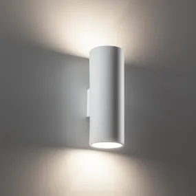 Applique BF-2184 G9 LED gesso bianco verniciabile biemissione cilindro interno IP20