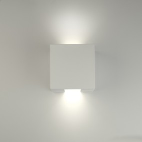 Applique BF-CONTE 2336 G9 LED gesso bianco biemissione lampada parete cubo interno IP20