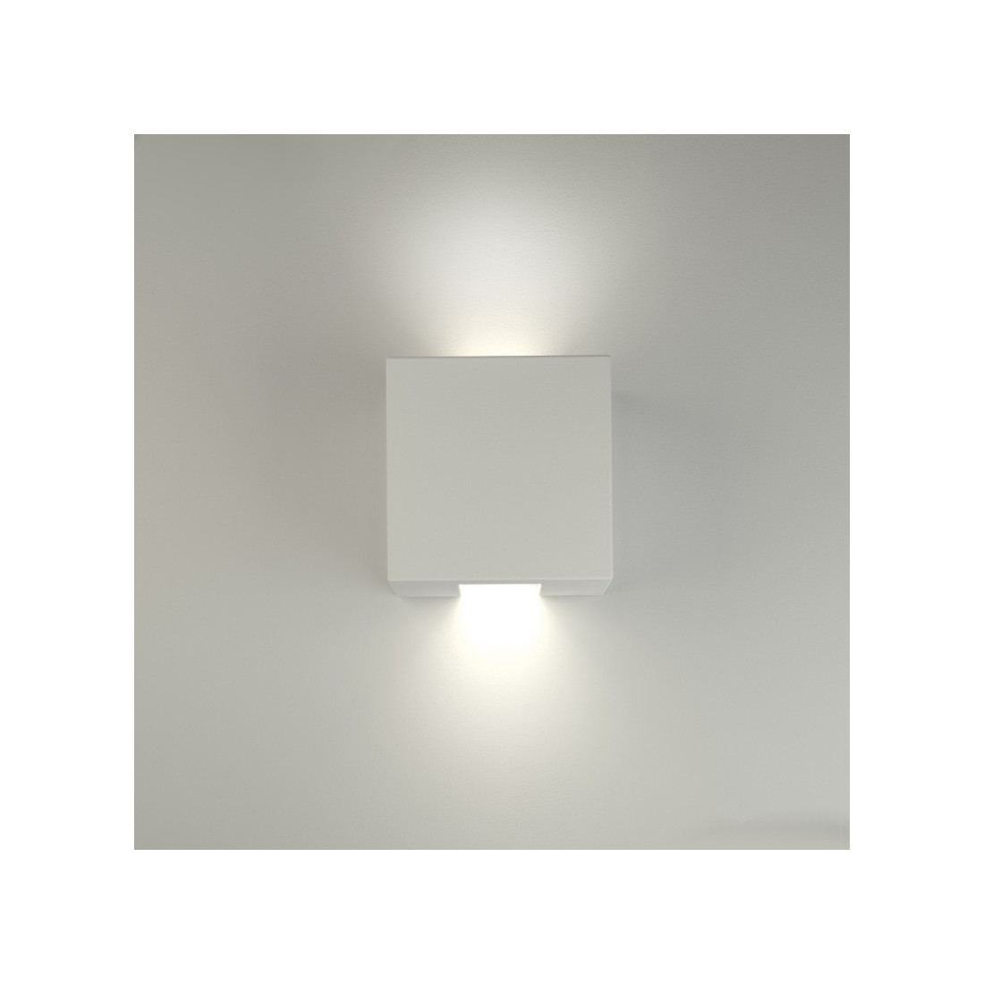 Applique BF-CONTE 2336 G9 LED gesso bianco biemissione lampada parete cubo interno IP20