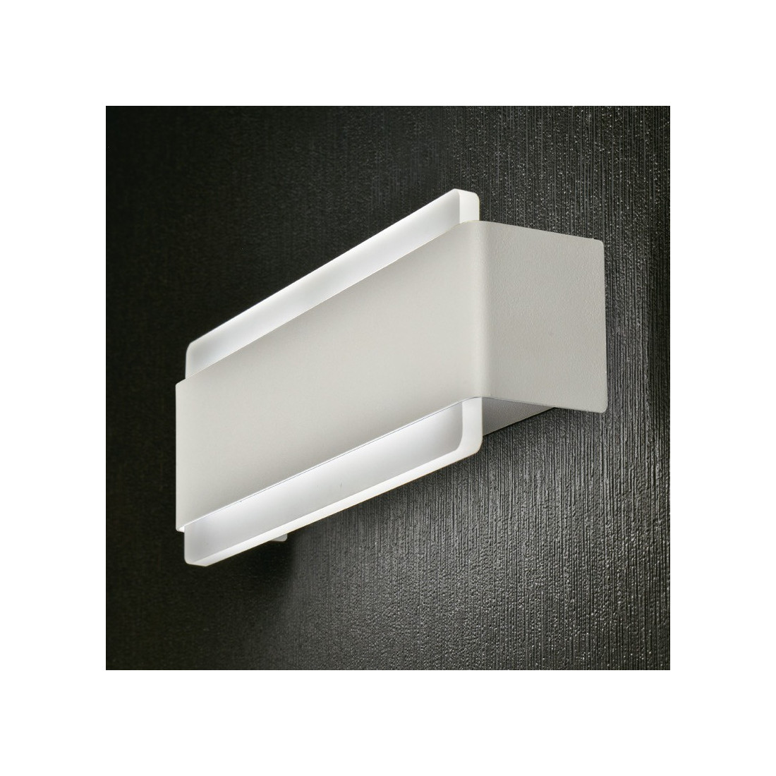Applique PG-VENERE L9235 LED 12W modulo metallo bianco biemissione lampada parete moderna interno