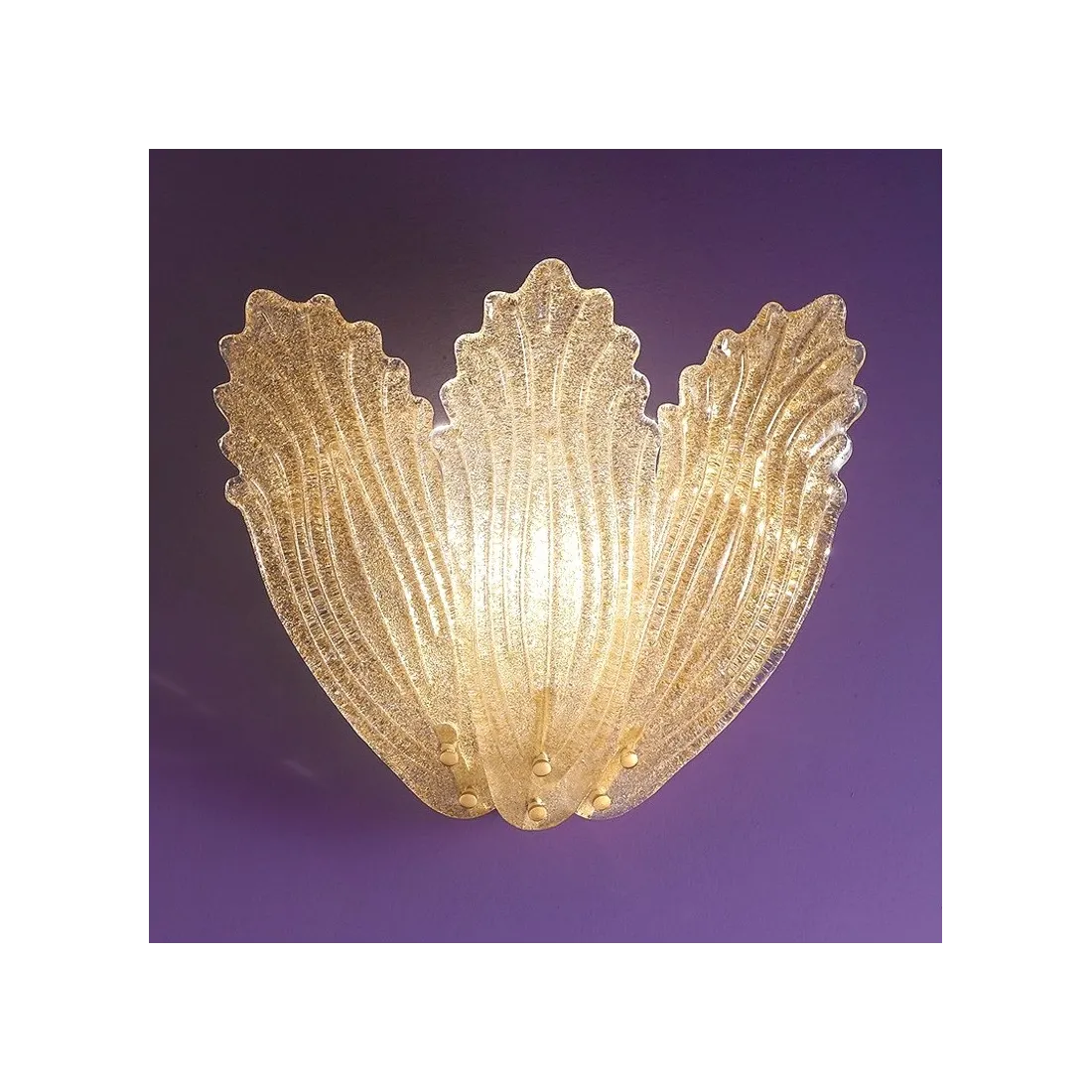 Applique DP-2519 E14 33W vetro murano classica lampada parete interno